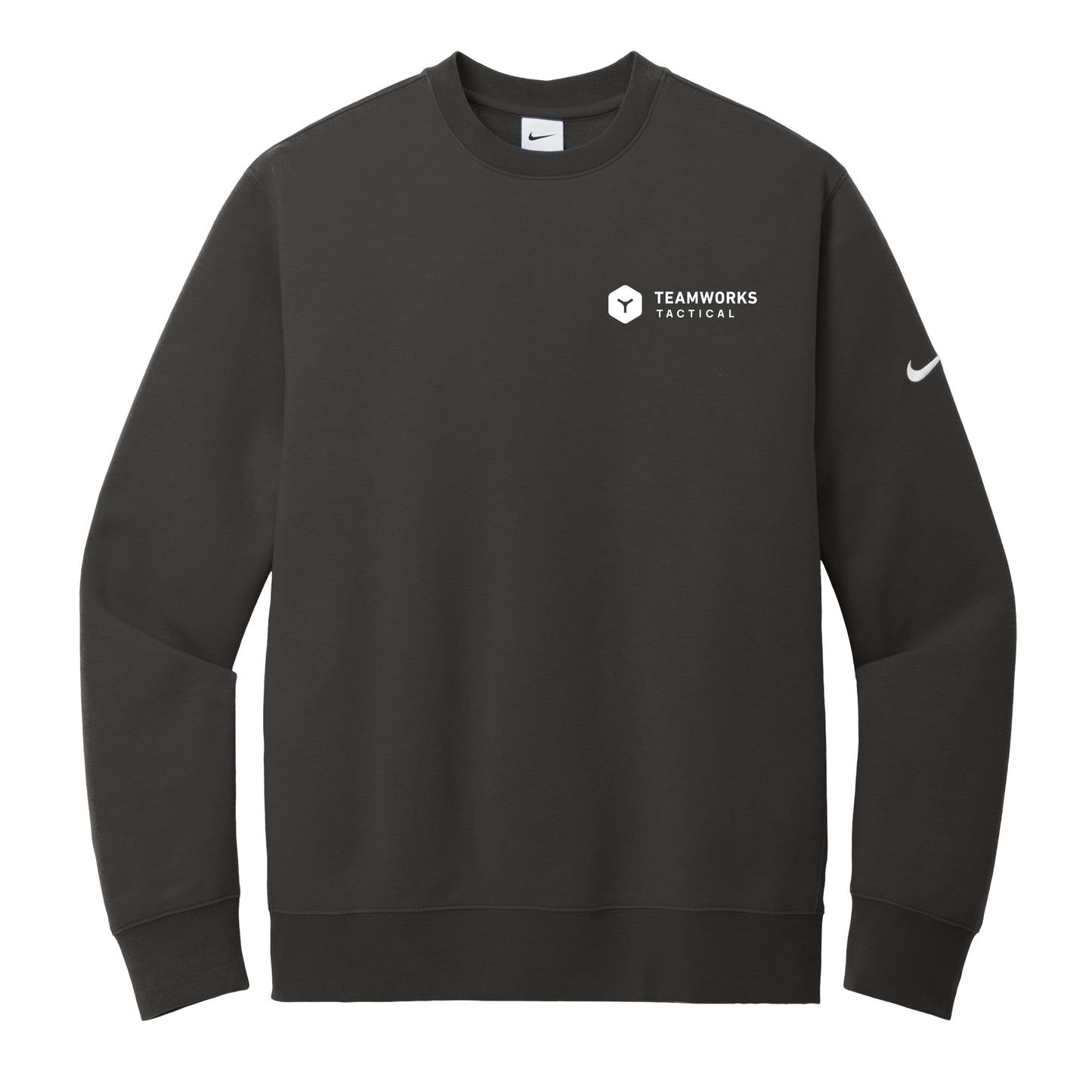 Nike Club Fleece Sleeve Swoosh Crew