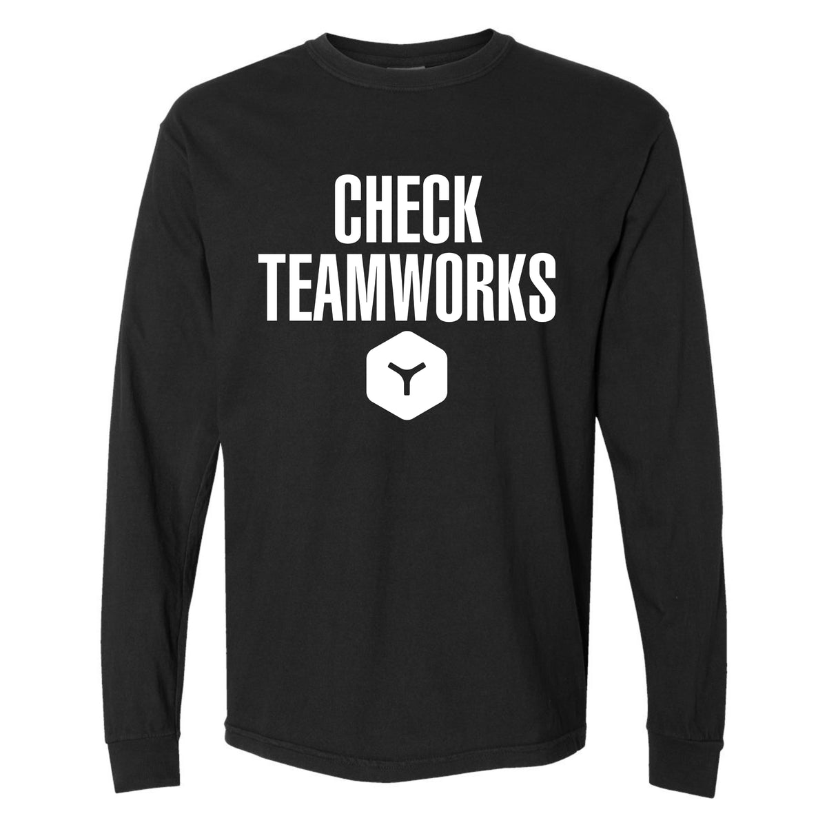 Comfort Colors Check Teamworks Heavyweight Ring Spun Cotton Long Sleeve Tee