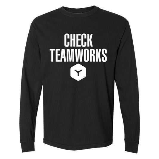Comfort Colors Check Teamworks Heavyweight Ring Spun Cotton Long Sleeve Tee